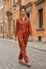 Amy Orange Jumpsuit