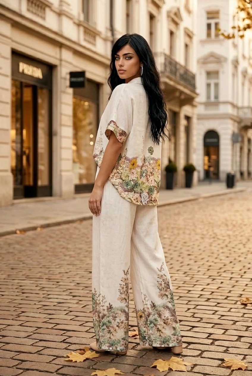 Silky Floral Pant