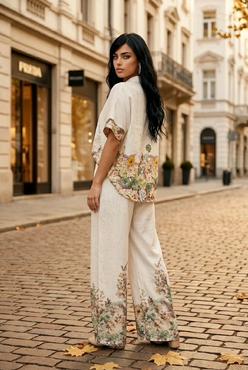 Silky Floral Pant