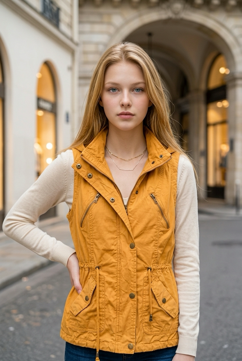 Kris Camel Hoodie Vest