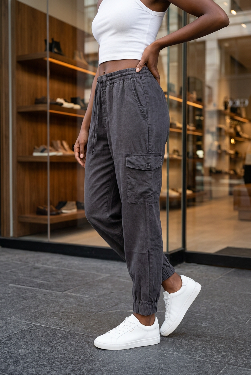 Betsy Black Cargo Pants