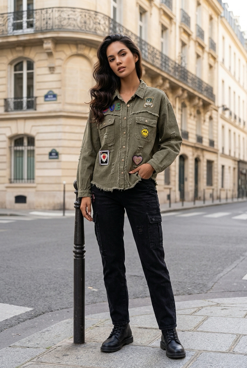 Military Peace & Love Jacket